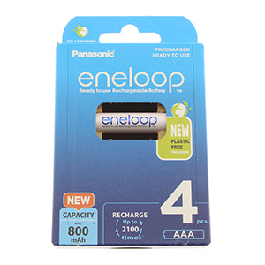 Panasonic Eneloop Accumulateurs NiMh AAA 1.2V 750mAh (Set x4)
