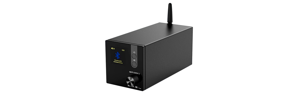 SMSL SA300 Amplificateur Class D USB Bluetooth 5.0 aptX Subwoofer MA12070 2x40W 8Ω 32bit 384kHz