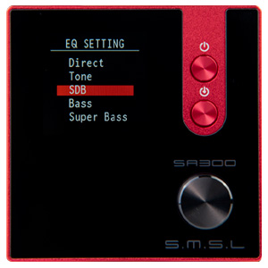 SMSL SA300 Amplificateur Class D USB Bluetooth 5.0 aptX Subwoofer MA12070 2x40W 8Ω 32bit 384kHz