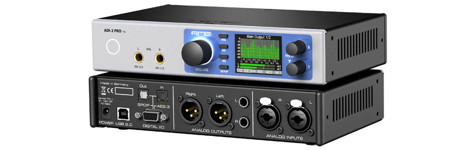 RME ADI-2 Pro FS DAC ADC Amplificateur Casque Symétrique SteadyClock FS 768kHz DSD256