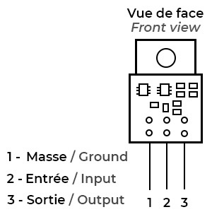 Sparkos Labs 7912 Régulateur de tension discret -12V