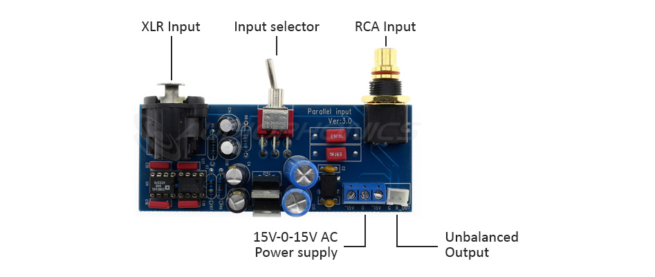 Unbalanced Rca To Xlr Balanced to Unbalanced Converter XLR / RCA (Pair) - Audiophonics