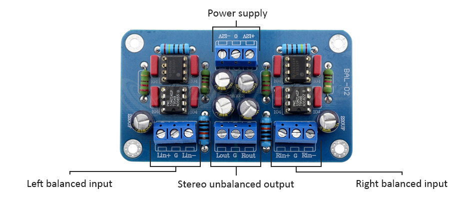 Module désymétriseur SSM2141 NE5534P