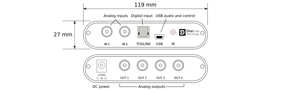 MiniDSP DDRC-24 Interface DAC Processeur DSP SHARC ADSP21489 Dirac Live