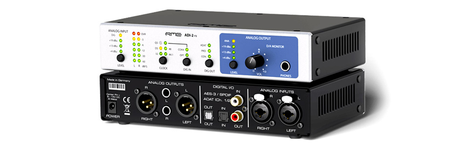 RME ADI-2 FS ADC DAC Symétrique Amplificateur Casque SPDIF ADAT AES/EBU SteadyClock FS 24Bit 192kHz