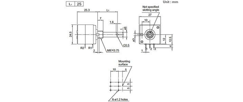 ALPS 50KAX2 Potentiomètre Stéréo Axe Méplat Haute Qualité 50kΩ