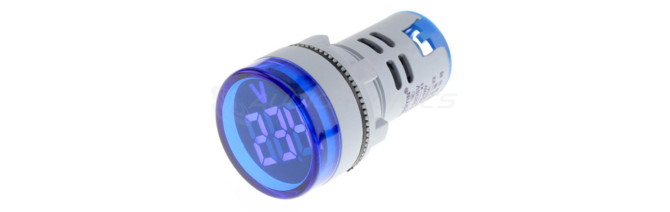 Afficheur de tension voltmètre à LED bleu 60-500VAC