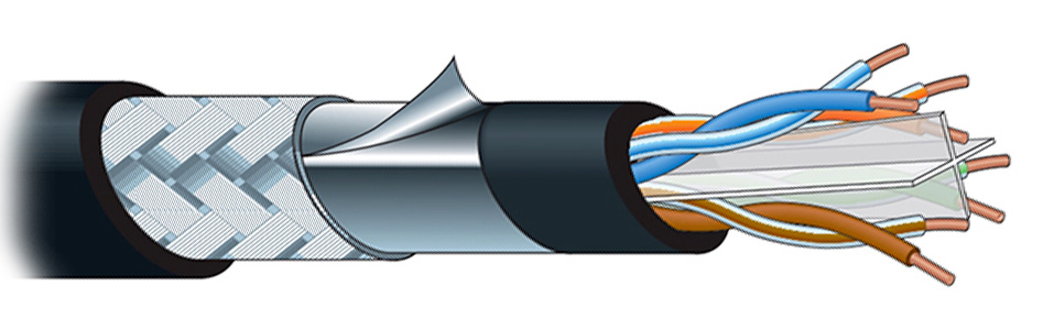 Canare RJC6-4P-SFM Câble Ethernet Cat 6 SF/UTP 8x0.26mm² Ø8.6mm