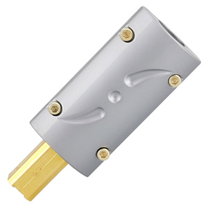 Viborg UB201 Connecteur USB-B 2.0 Mâle Plaqué Or 24k Ø8.5mm