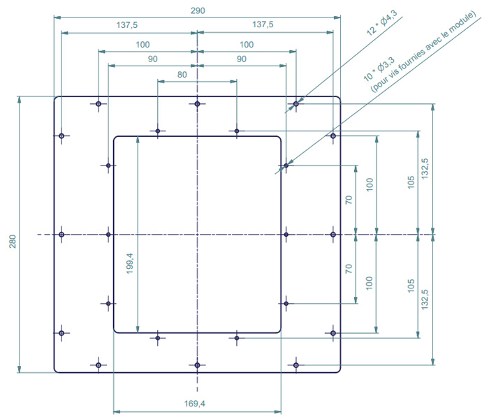 Atohm Platine D'adaptation pour S500 / S250