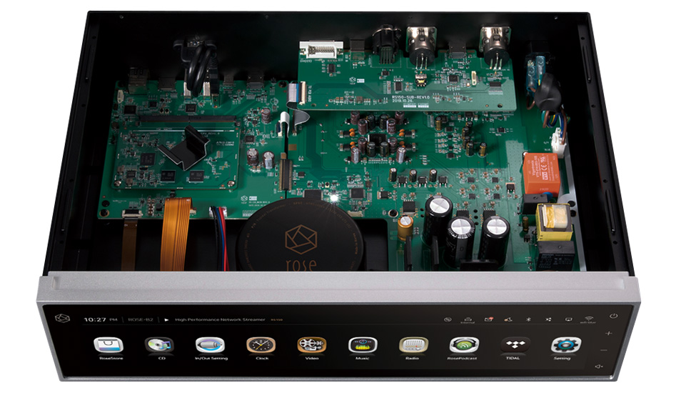 Rose RS150 Media Center DAC AK4499EQ 32bit 768kHz DSD512 MQA Bluetooth WiFi DLNA AirPlay