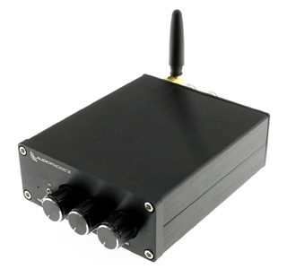 Audiophonics TPA-S25BT Amplificateur Class D TPA3116 QCC3003 Bluetooth 5.0 aptX 2x25W 8 Ohm Noir