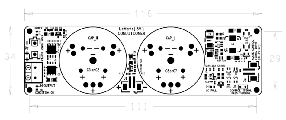 Ian Canada UcMateConditioner Conditionneur de Signaux à Supercondensateurs pour LifePO4 MKII/MKIII 5V