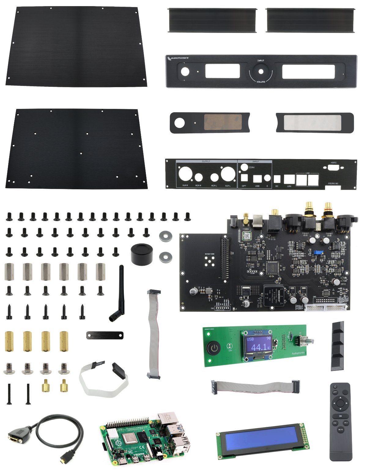 EVO Sabre kit pièces fournies Raspdac