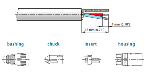 Neutrik NC3MX-BAG Connecteur XLR Mâle 3 Pôles Plaqué Argent Ø8mm (Unité)