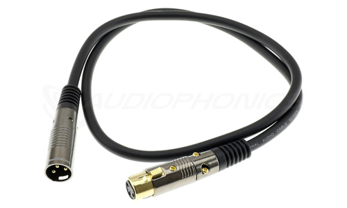 Câble de modulation XLR femelle vers XLR mâle plaqué Or 1.31mm² 0.9m