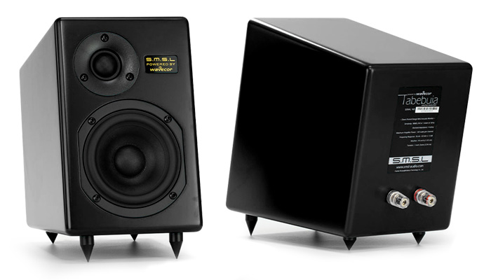 SMSL TABEBUIA WAVECOR Enceintes Bibliothèques 2 Voies 100W 4Ω 88dB 56Hz-33kHz Noir (La paire)