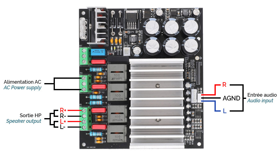 Module Amplificateur TAS5630 Class D 2x240W 4Ω