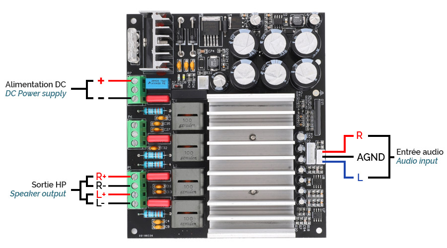 Module Amplificateur TAS5630 Class D 2x240W 4Ω