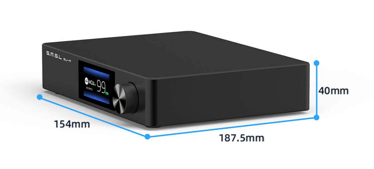 SMSL SU-9 DAC ES9038Pro USB XMOS Bluetooth 5.0 32bit 768kHz DSD512