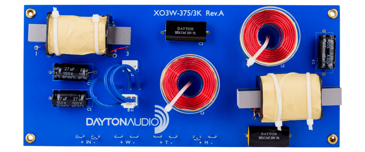 Dayton Audio XO3V-375/3K Filtre Enceinte 3 Voies 375/3000Hz
