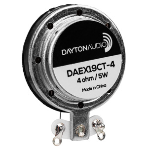 Dayton Audio DAEX19CT-4 Haut-Parleur Vibreur Exciter 5W 4 Ohm Ø19mm