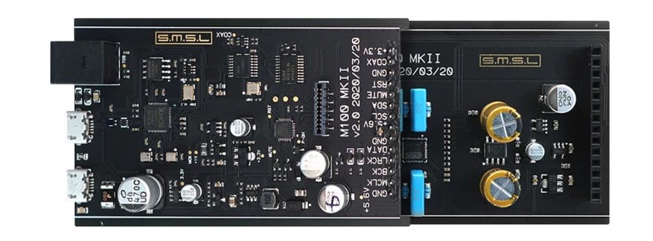 SMSL M100 MKII DAC ES9018Q2C XMOS 32bit 768kHz DSD512