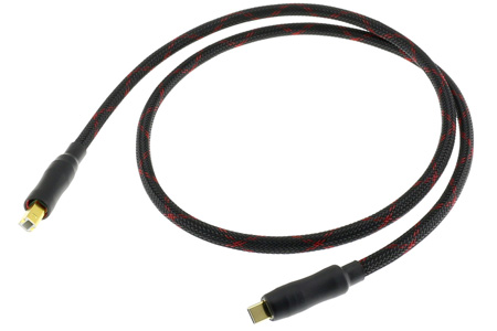Câble USB-C vers USB-B Cuivre plaqué Argent / Or Blindé 1m