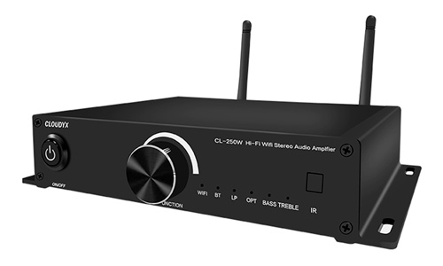 CloudyX CL-250W A98 Amplificateur WiFi DLNA AirPlay2 Bluetooth 5.0 HDMI 2x100W 4 Ohm