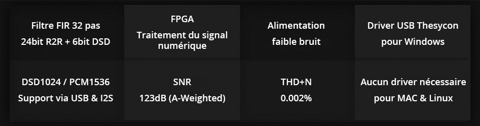 Musician Pegasus DAC R2R Discret Symétrique 32bit 1536kHz DSD1024 Noir