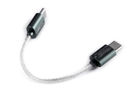 DD TC05 Câble USB-C Cuivre OCC plaqué Argent 8cm