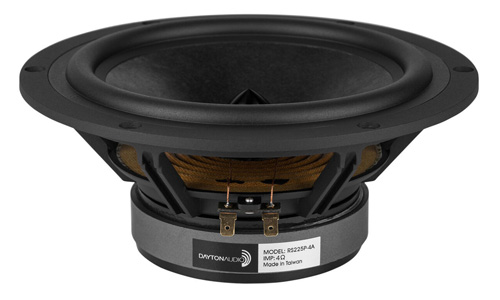 Dayton Audio RS225P-4A Haut-Parleur de Grave Papier 80W 4Ω 93dB 35Hz - 5500Hz Ø20.3cm