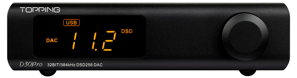 Topping D30 Pro DAC Symétrique 4x CS43198 32bit 384kHz DSD256 Noir