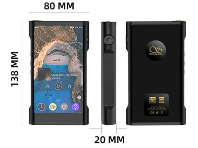 Shanling M8 Baladeur Numérique DAP 2x AK4499EQ XMOS Bluetooth 5.0 WiFi 32bit 768kHz DSD512