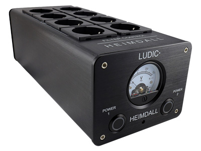 Ludic Heimdall Distributeur Secteur Filtré 8 Prises Schuko Aluminium Noir