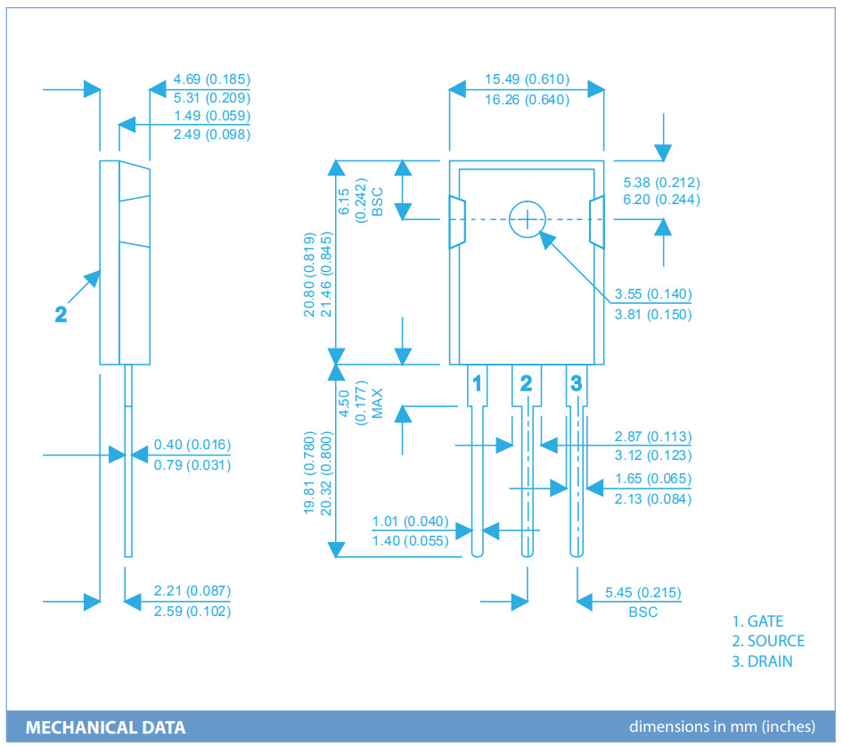 Exicon ECX10P20 Transistor MOSFET (2SJ162)