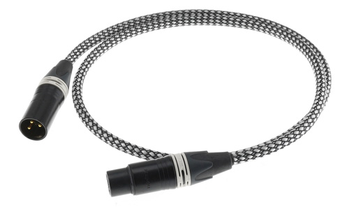 Câble de modulation XLR femelle - XLR mâle plaqué Or Canare L-4E6S Noir