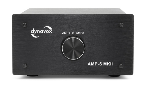 Dynavox AMP-S MKII Commutateur Sélecteur Audio pour Enceintes / Amplificateurs Noir