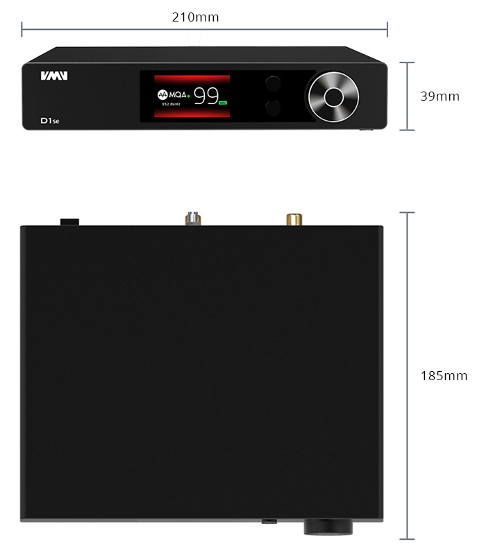 SMSL D1se DAC ES9038Pro Symétrique CPLD Altera XMOS 32bit 768kHz DSD512 Noir