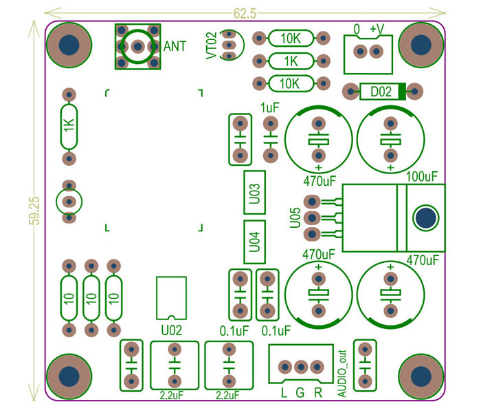 Module Bluetooth 5.0 CSR8675 aptX HD DAC PCM5102A 24bit 48kHz