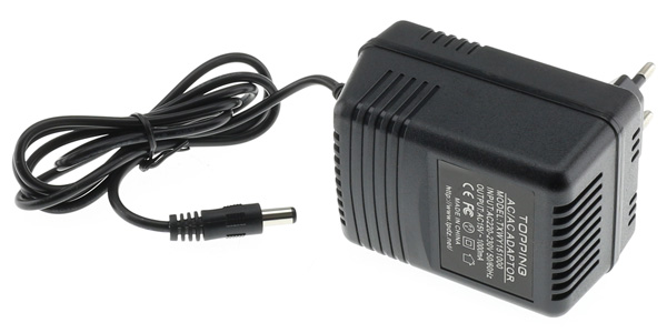 Topping Adaptateur secteur Alimentation 220-230V AC vers 15V 1A AC