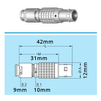 FGG 1B Connecteur 4 Pins pour Krell Cast