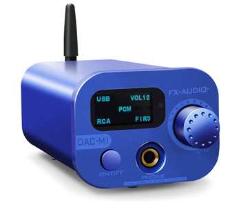 FX-Audio DAC-M1 DAC ES9038Q2M XMOS 32bit 768kHz DSD512 Bleu