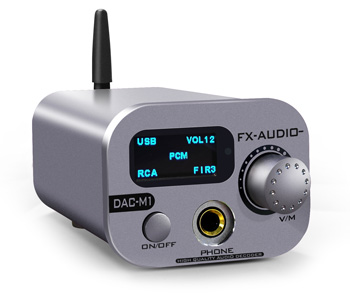 FX-Audio DAC-M1 DAC ES9038Q2M XMOS 32bit 768kHz DSD512 Gris
