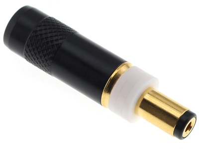 Elecaudio DCT-2.1G Jack DC 5.5 / 2.1mm Connector Tellurium Copper Gold Plated 3µ