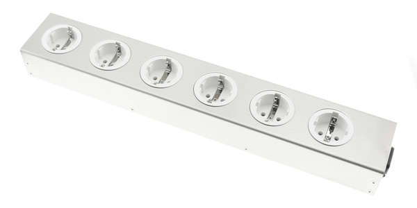 Oyaide MTS-6e Distributeur Secteur 6 Prises Schuko Cuivre OFC Plaqué Or / Palladium