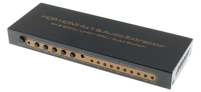 Extracteur Audio HDMI 5.1 vers HDMI / Optique / Jack 3.5mm HDCP2.2 HDR 4K 60Hz ARC