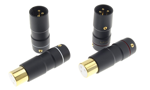ETI Link XLR Connecteur XLR Cuivre Tellurium Plaqué Or Ø9mm (Set x4)