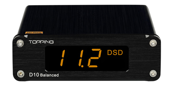 Topping D10 Balanced DAC USB Symétrique ES9038Q2M XMOS XU208 32bit 384kHz DSD256