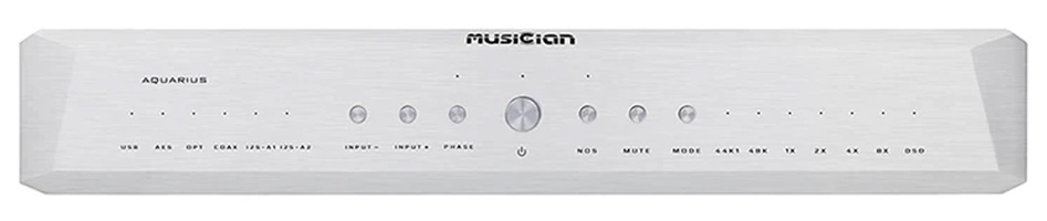 Musician Aquarius DAC R2R Symétrique NOS I2S 32bit 1536kHz DSD1024 Argent